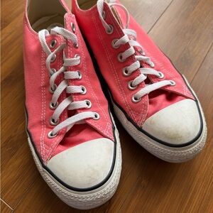 Converse All Stars coral low top sneakers